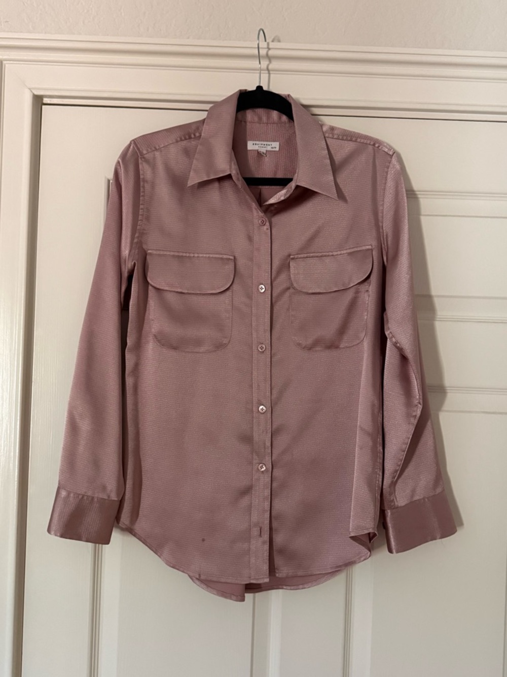 Equipment Satin Button-Down Shirt